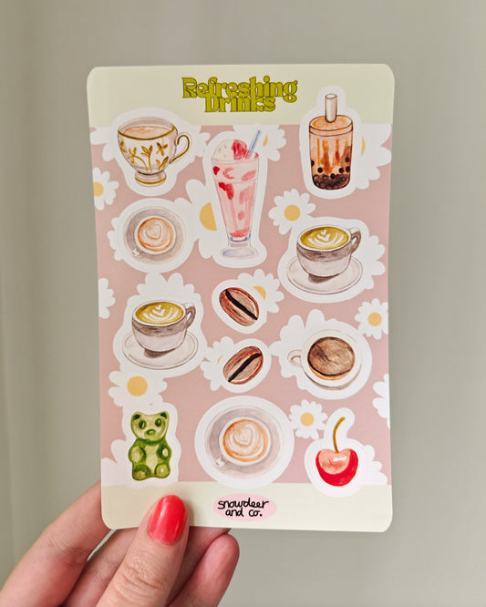 Refreshing Drinks Sticker Sheet