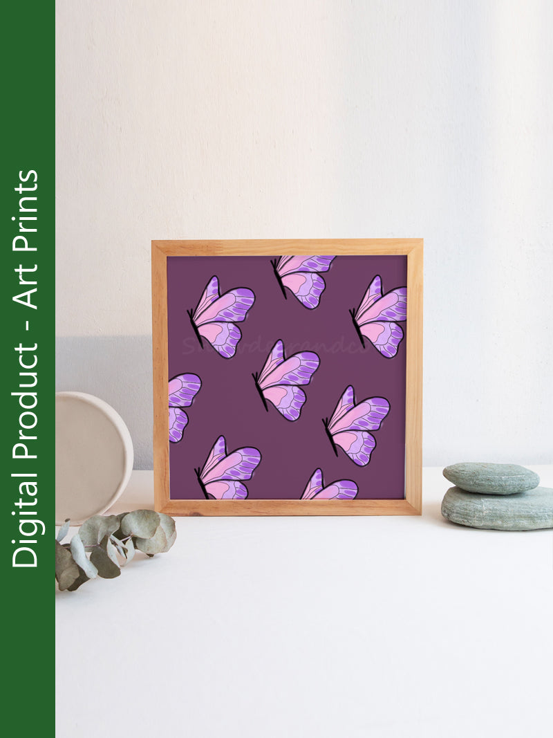 Digital Illustration Butterfly Set