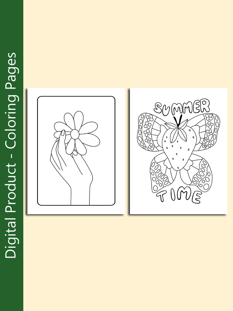 Digital Coloring Pages - 5 Pages