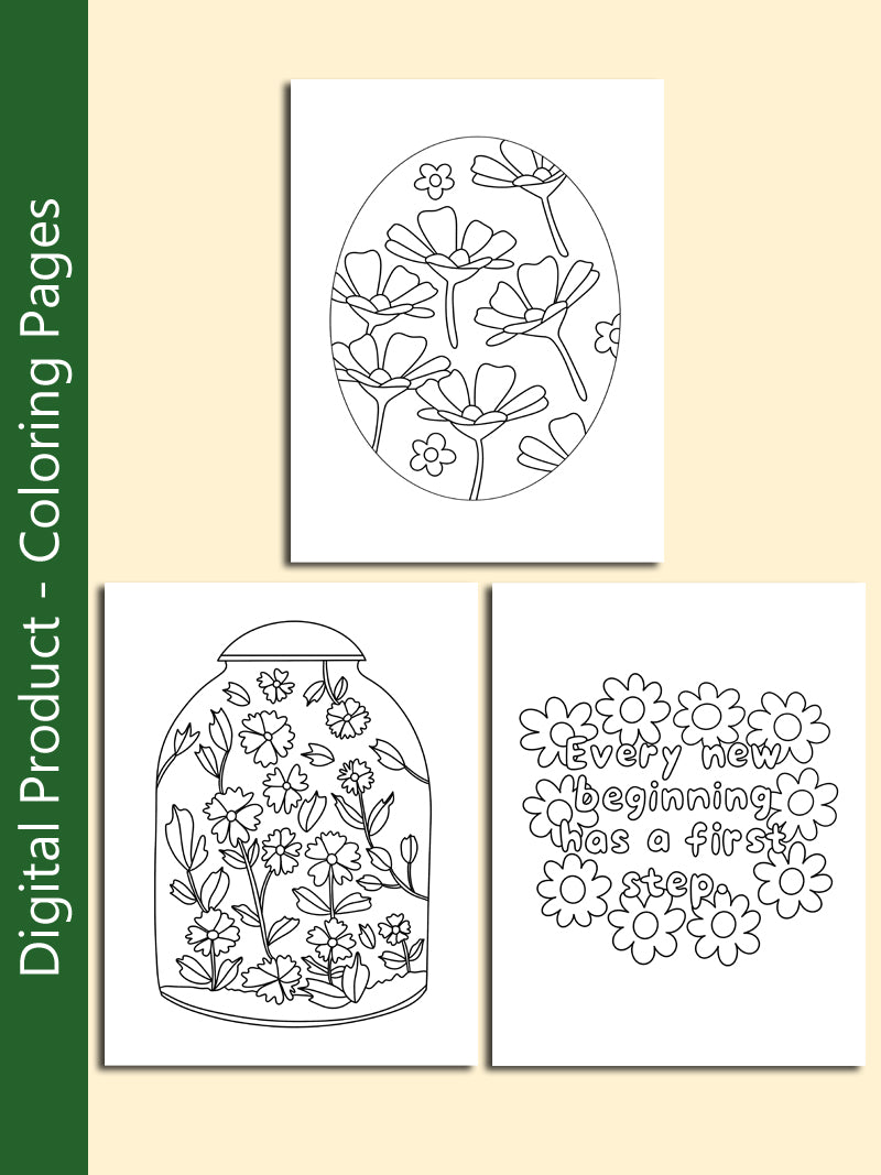 Digital Coloring Pages - 5 Pages