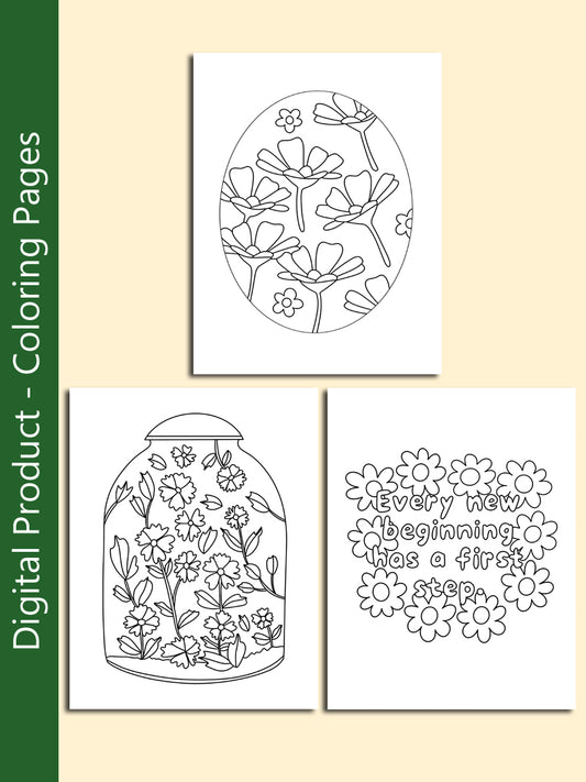 Digital Coloring Pages - 5 Pages