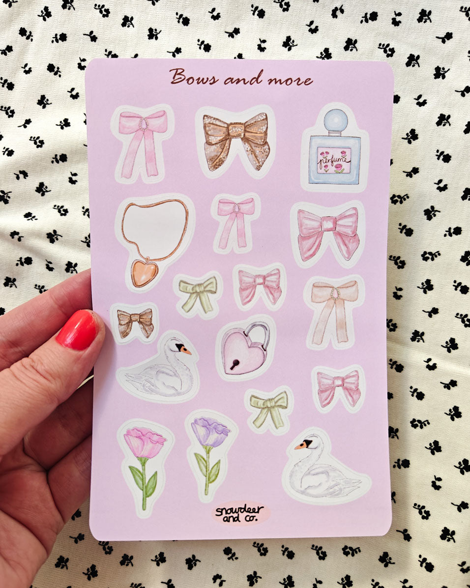 Bows Sticker Sheet Set