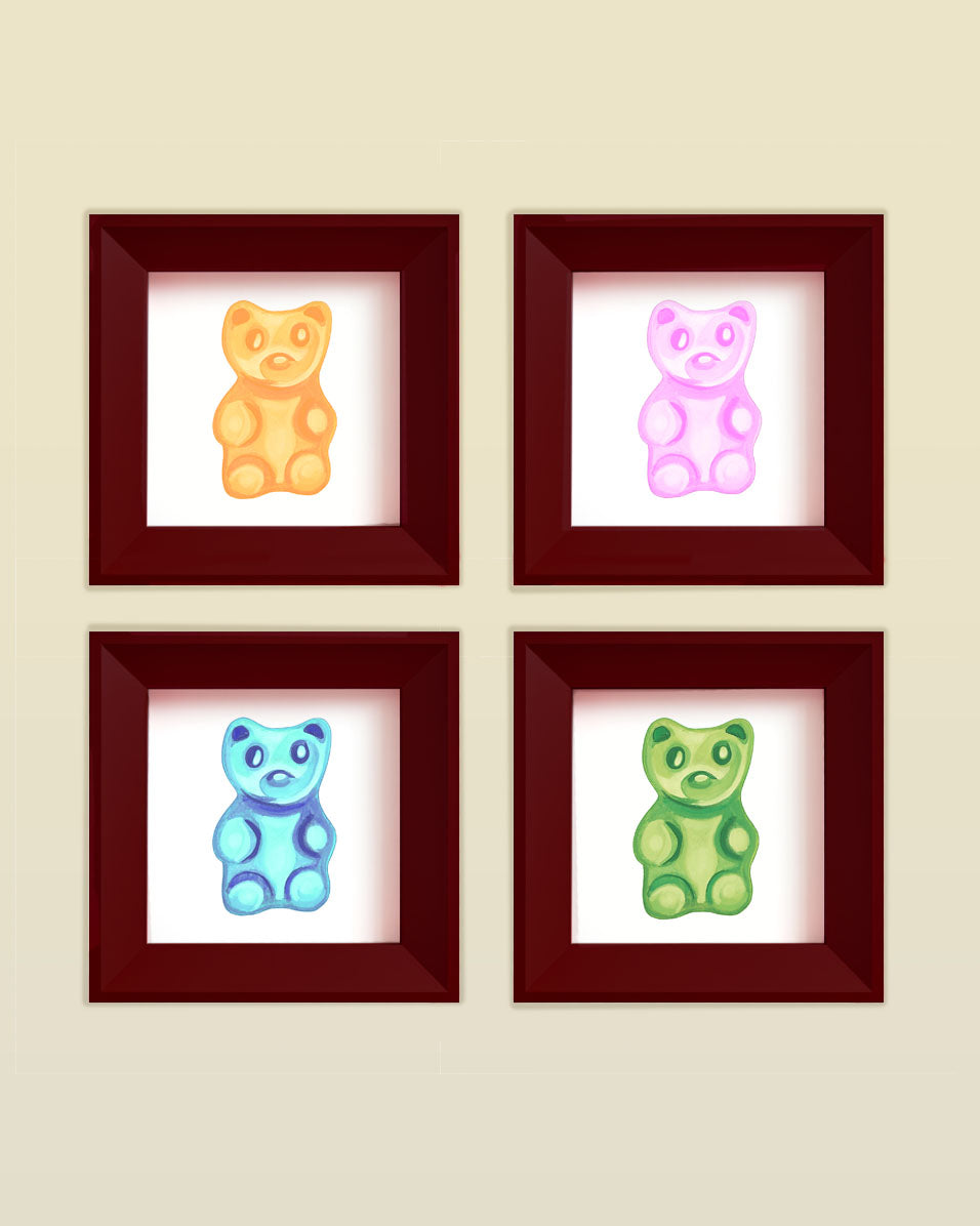 Gummy Bears Art Print – 4x4 Wall Art