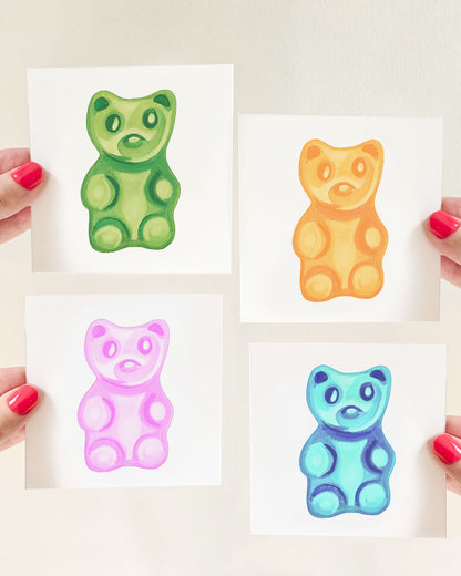 Gummy Bears Art Print – 4x4 Wall Art