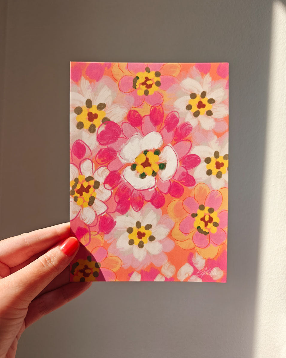 Floral Abstract Art – 5x7 Wall Art