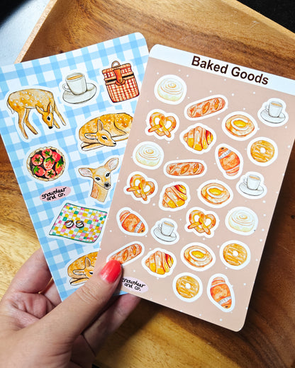 Picnic and Bread Sticker Sheet Set