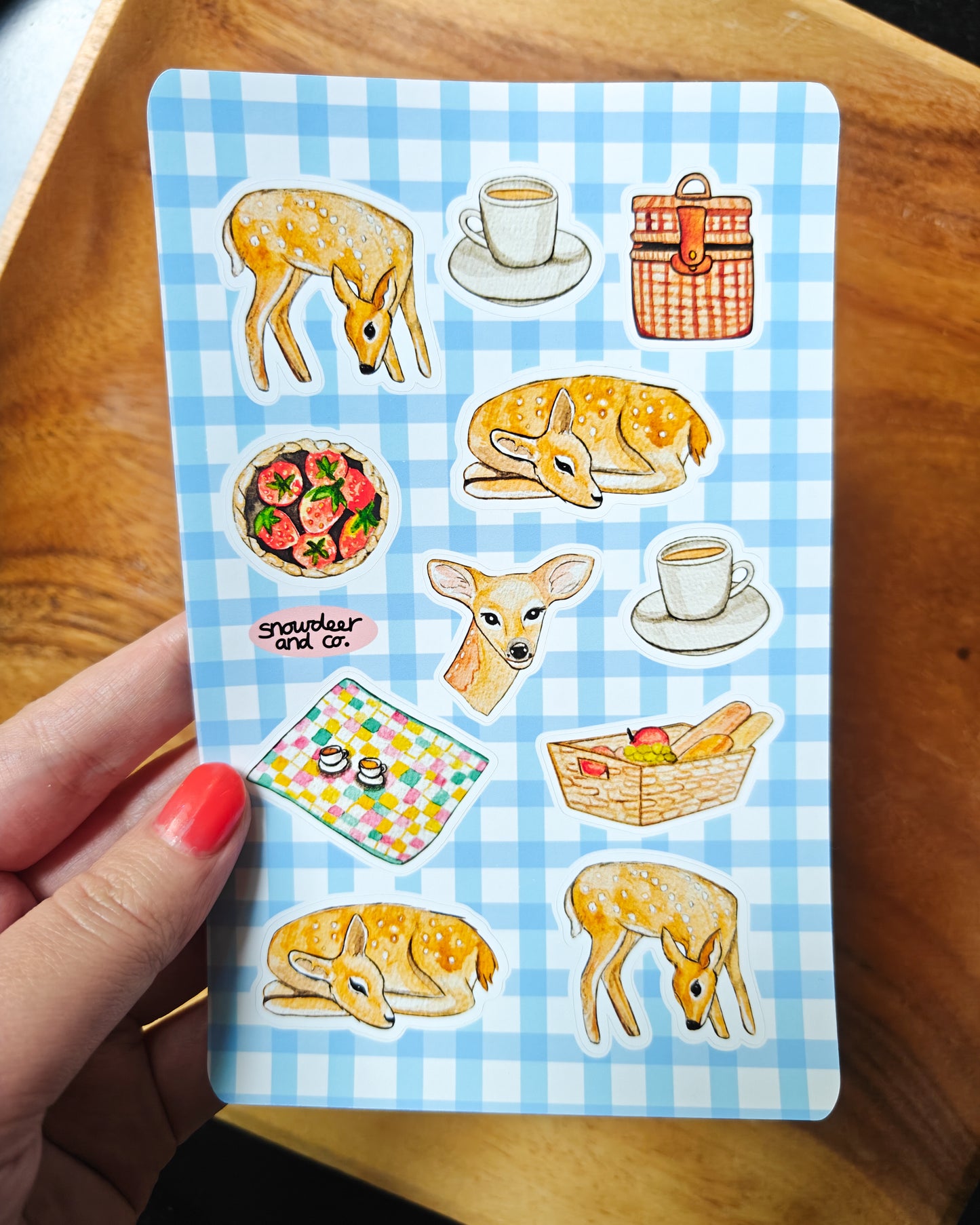 Picnic and Bread Sticker Sheet Set