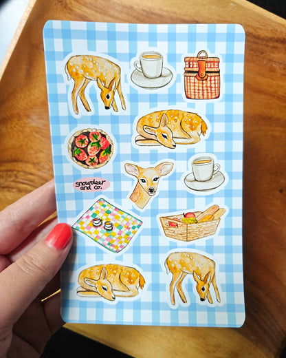 Picnic and Bread Sticker Sheet Set