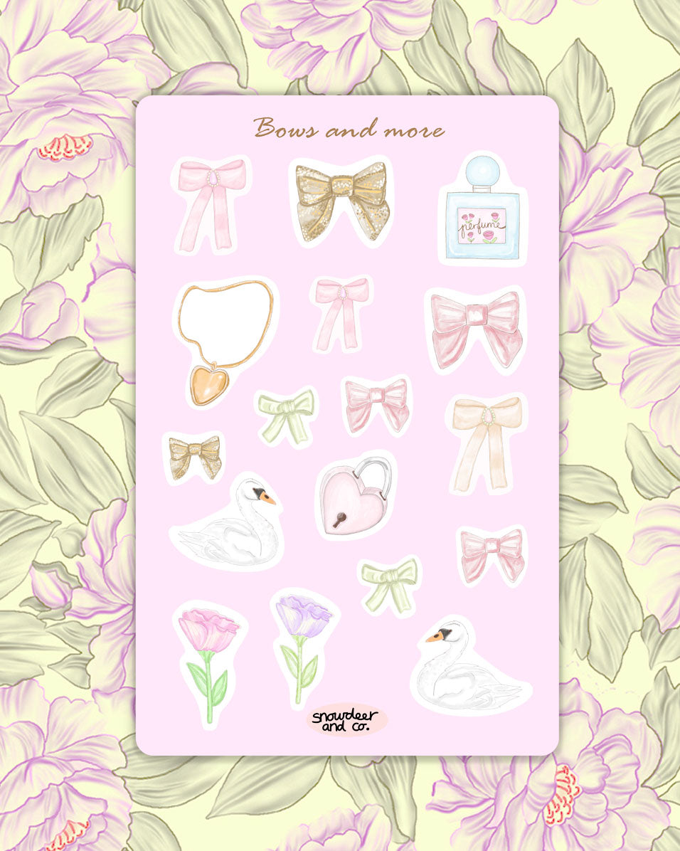 Bows Sticker Sheet Set