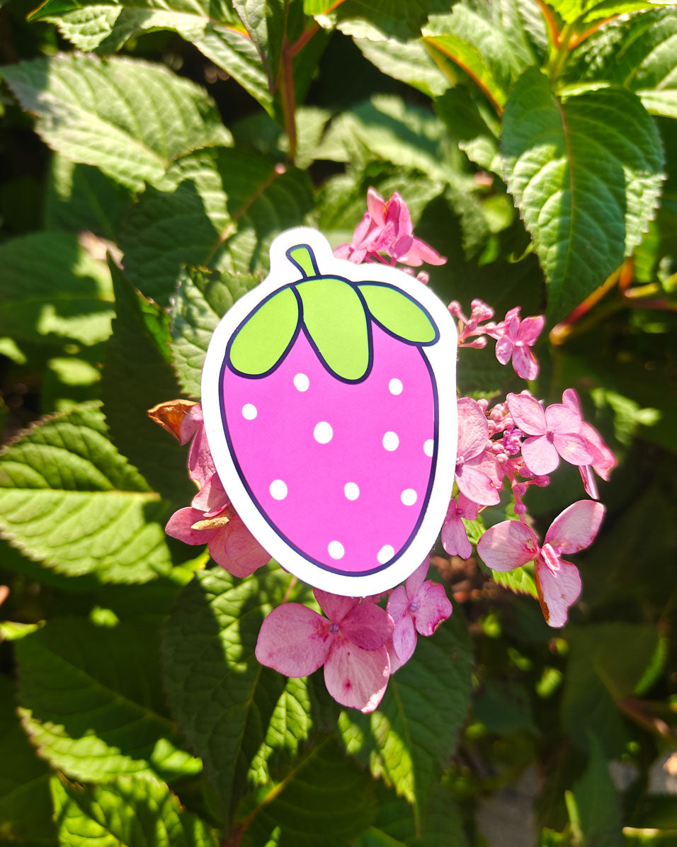 Strawberry Vinyl Sticker
