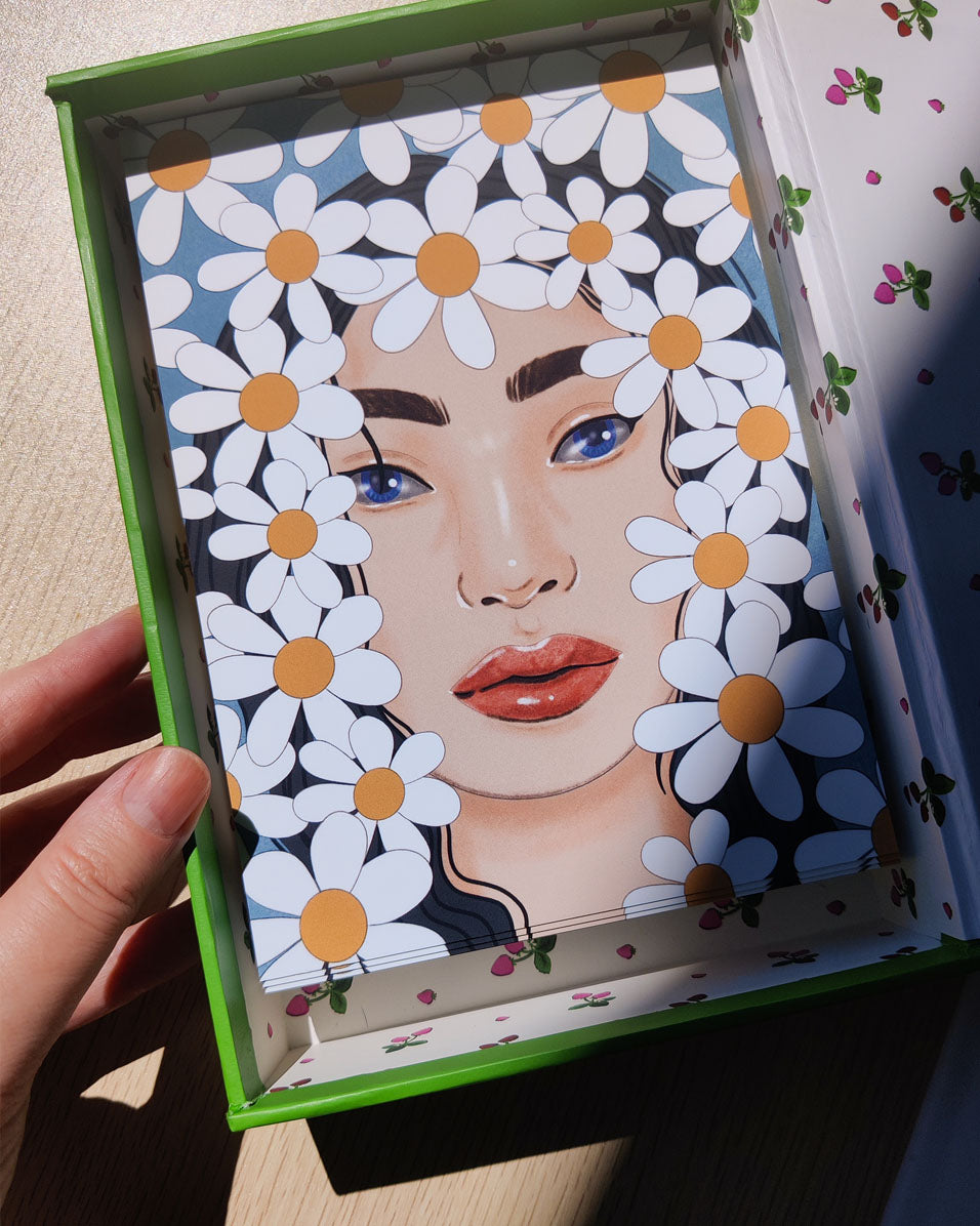 The Girl That Blooms Art Print – 5x7 Wall Art